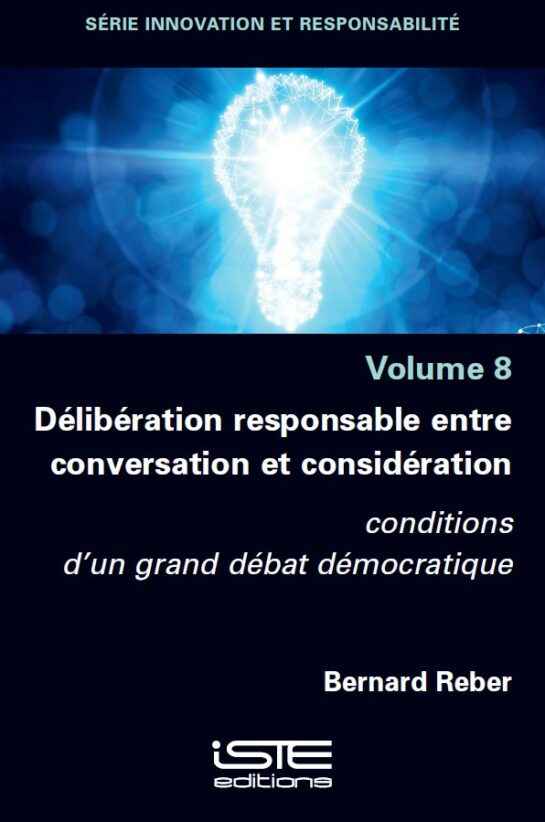 Livre scientifique - Délibération responsable entre conversation et considération