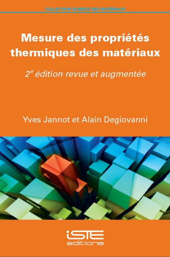 Livre scientifique - Mesure des propriétés thermiques des matériaux